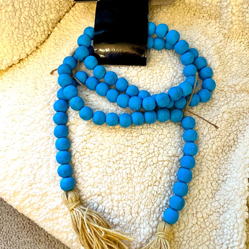 Bundle- Wood Bead Tassel Garland Wooden 72 inch 6 ft